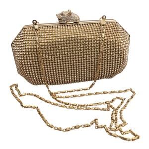 Real Collectibles by Adrienne Rhinestone Clutch with Removable Strap